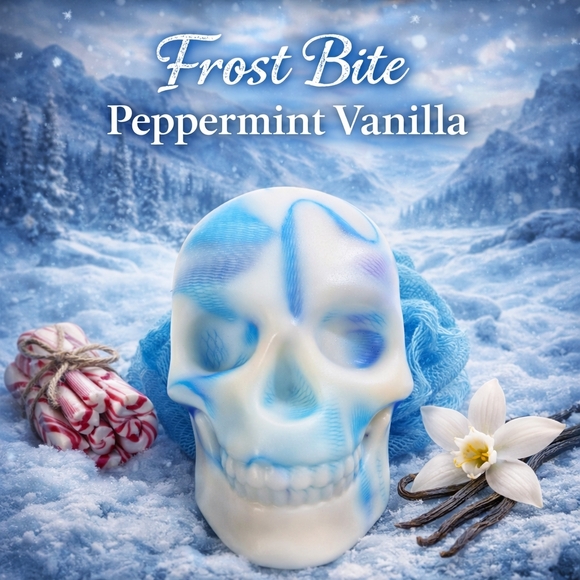 RESTOCKED! HandCrafted Large Skull Loofah Infused Soap 7oz Total - Picture 6 of 12